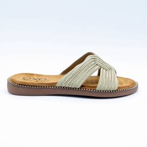 MULES 5 TOILE-MÉTALLISÉE OR