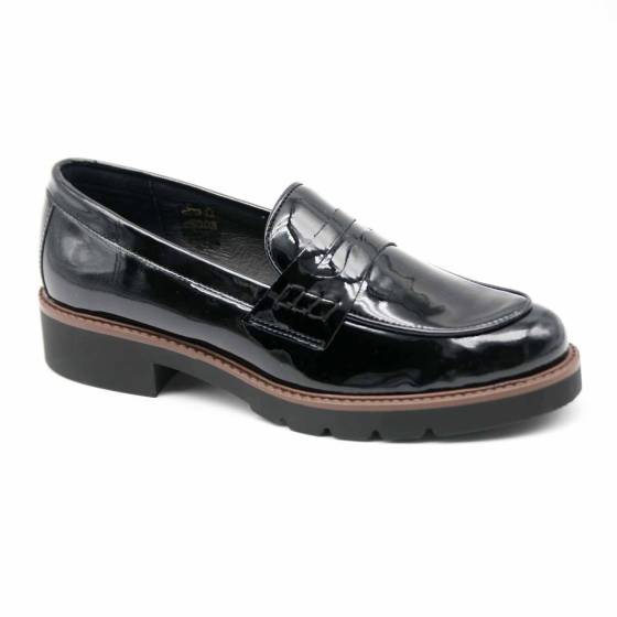 MOCASSIN MEXICO CUIR-VERNIS NOIR