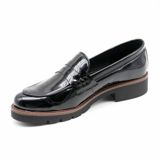 MOCASSIN MEXICO CUIR-VERNIS NOIR