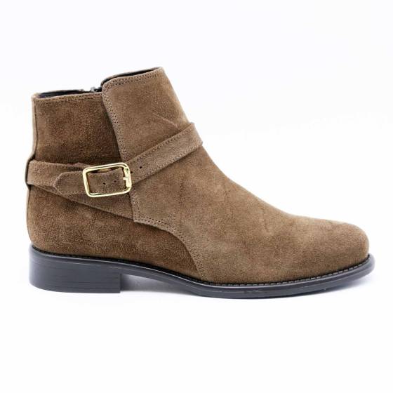 BOOTS CALYPSO VEAU-VELOURS TAUPE