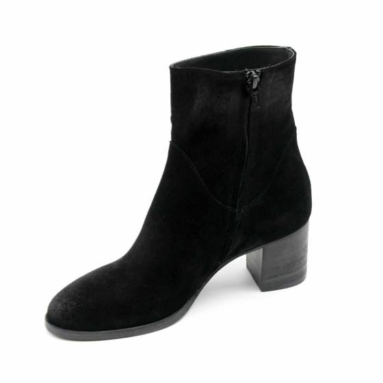BOOTS 5504 CUIR-VELOURS NOIR