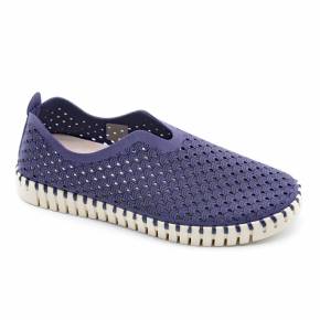 SNEAKERS ILSE JACOBSEN TULIP MICROFIBRE BLEU OCEAN