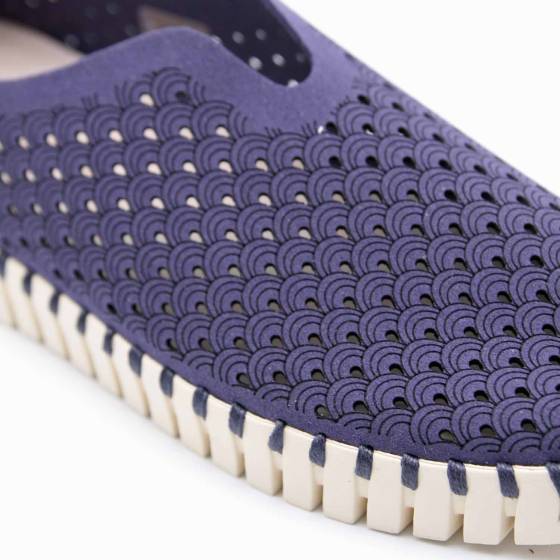 SNEAKERS ILSE JACOBSEN TULIP MICROFIBRE BLEU OCEAN