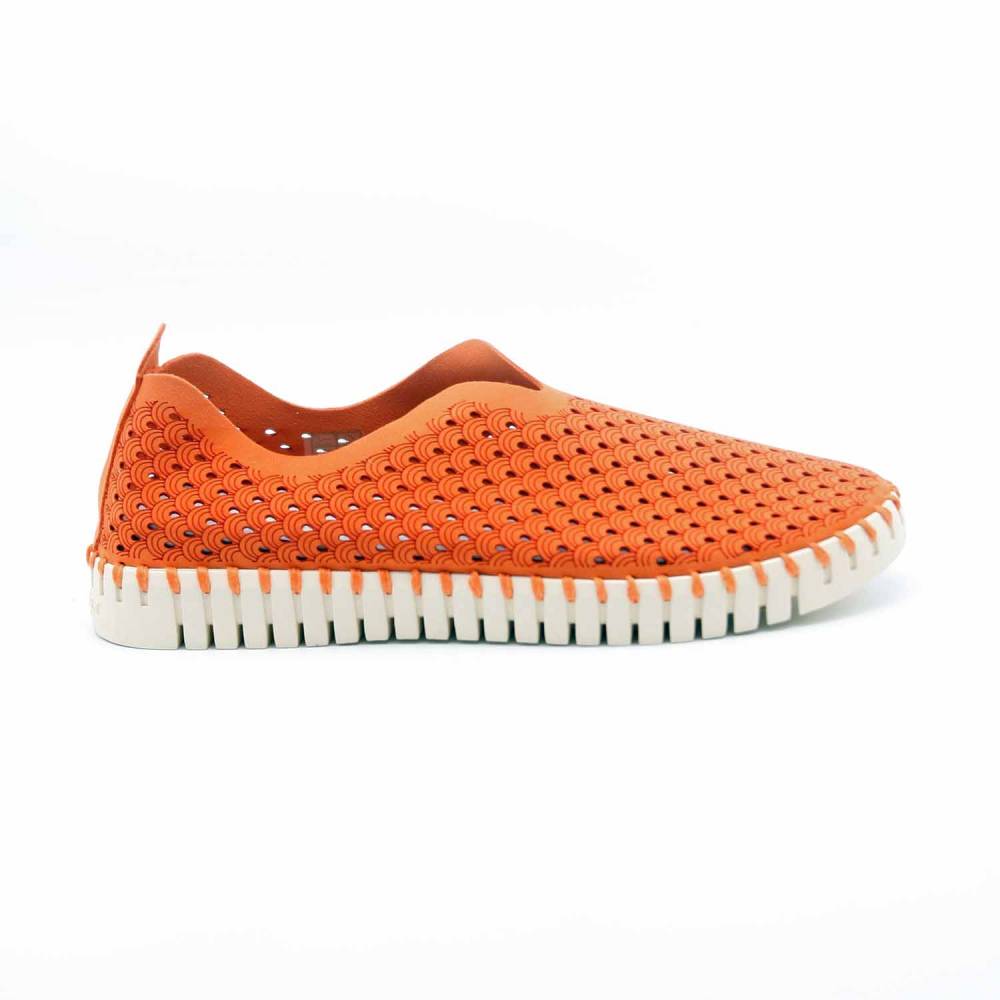 SNEAKERS ILSE JACOBSEN TULIP MICROFIBRE ORANGE