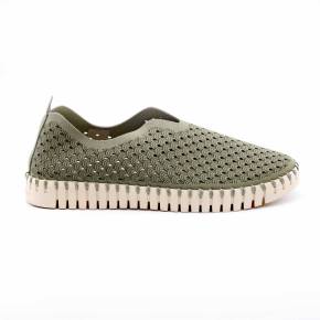 SNEAKERS ILSE JACOBSEN TULIP  MICROFIBRE VERT KAKI