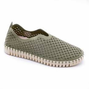 SNEAKERS ILSE JACOBSEN TULIP  MICROFIBRE VERT KAKI