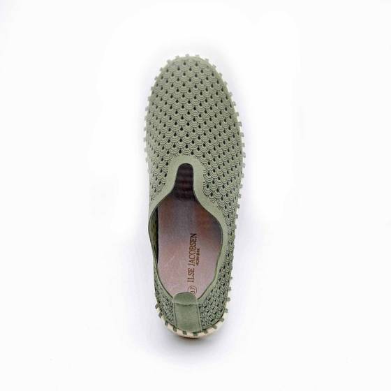 SNEAKERS ILSE JACOBSEN TULIP  MICROFIBRE VERT KAKI