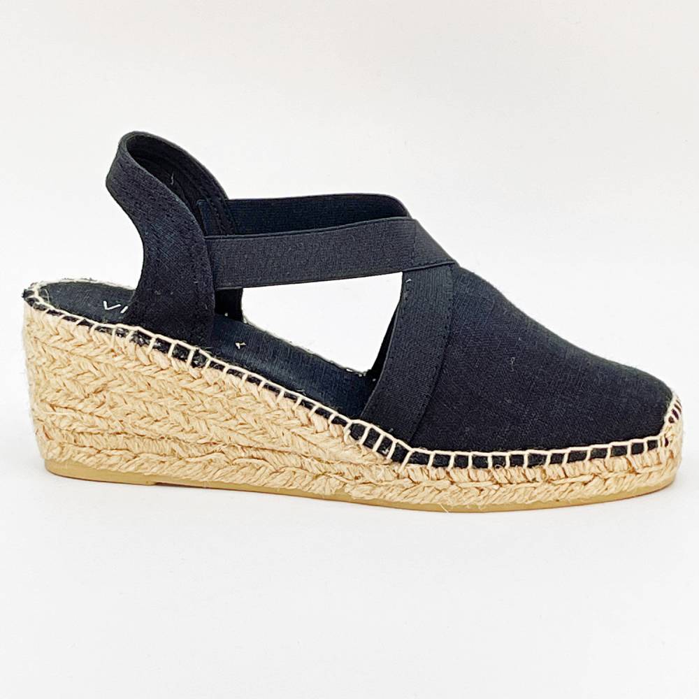 SANDALE ESPADRILLE TER TOILE NOIR