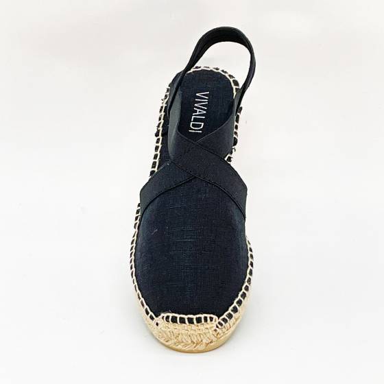 SANDALE ESPADRILLE TER TOILE NOIR