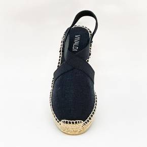 SANDALE ESPADRILLE TER TOILE NOIR