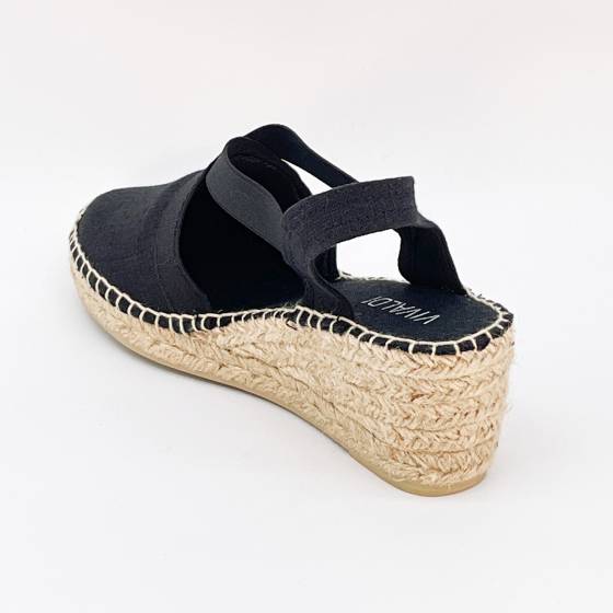 SANDALE ESPADRILLE TER TOILE NOIR