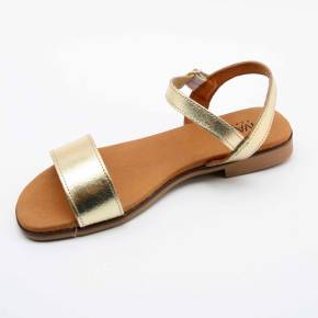 SANDALES 3090-1 VEAU METALISSE OR