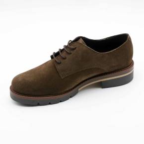 DERBY CARAMEL VEAU-VELOURS MARRON