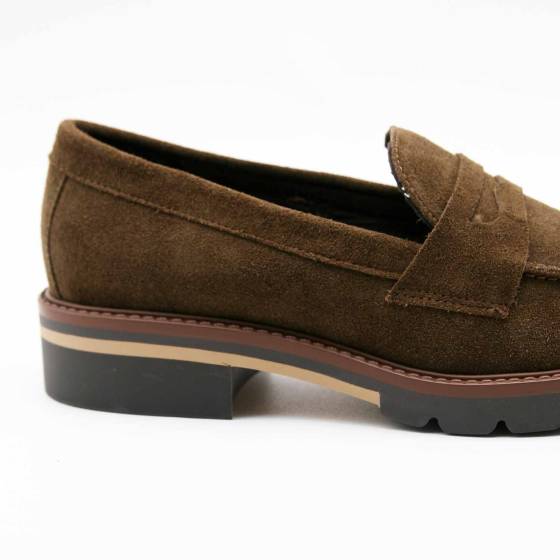 MOCASSIN MEXICO VEAU-VELOURS MARRON