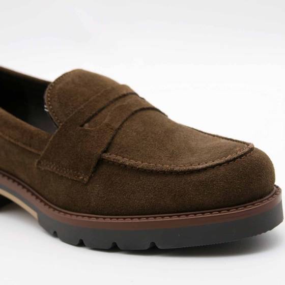 MOCASSIN MEXICO VEAU-VELOURS MARRON