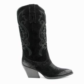 BOTTE TX160 CUIR-VELOURS NOIR