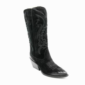 BOTTE TX160 CUIR-VELOURS NOIR