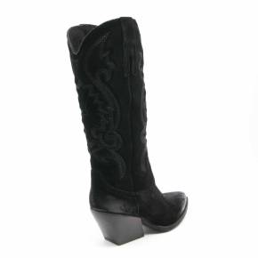 BOTTE TX160 CUIR-VELOURS NOIR