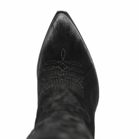 BOTTE TX160 CUIR-VELOURS NOIR