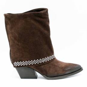 BOOTS TX315 CUIR-VELOURS MARRON