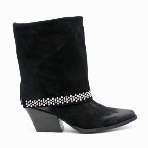 BOOTS TX315 CUIR-VELOURS NOIR