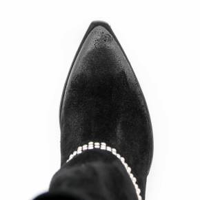BOOTS TX315 CUIR-VELOURS NOIR