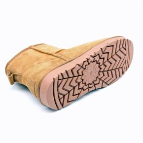 BOOTS FOURRE 41202 CUIR-VELOURS CAMEL