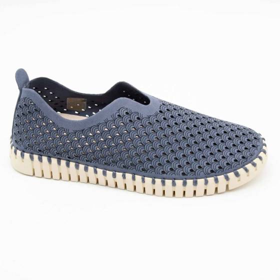 SNEAKERS ILSE JACOBSEN TULIP MICROFIBRE BLEU-JEAN