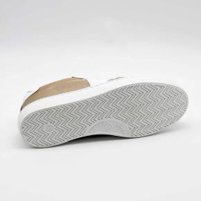 SNEAKERS VICTORIA 1126193 CUIR ET TEXTILE TAUPE