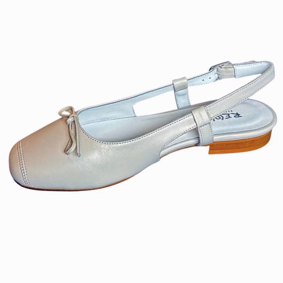 BALLERINE CIRCEE CUIR CREME