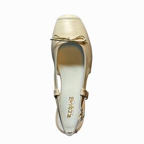 BALLERINE CIRCEE CUIR CREME