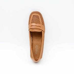 MOCASSINS ELEONORE CUIR CAMEL