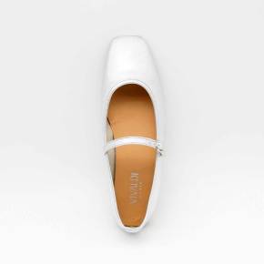 BALLERINE BABIES LOU CUIR-METALLISE ARGENT