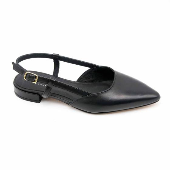 ESCARPIN SLINGBACK MANON CUIR NOIR