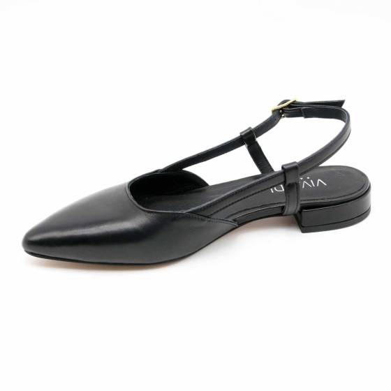 ESCARPIN SLINGBACK MANON CUIR NOIR