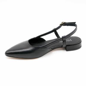 ESCARPIN SLINGBACK MANON CUIR NOIR