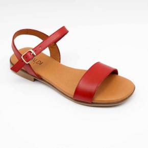 SANDALES 3090 CUIR ROUGE