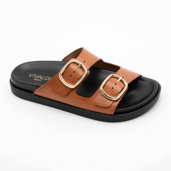 SANDALES 6019 VEAU COGNAC