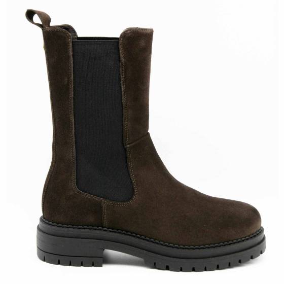 BOOTS 12531 CUIR-VELOURS MARRON