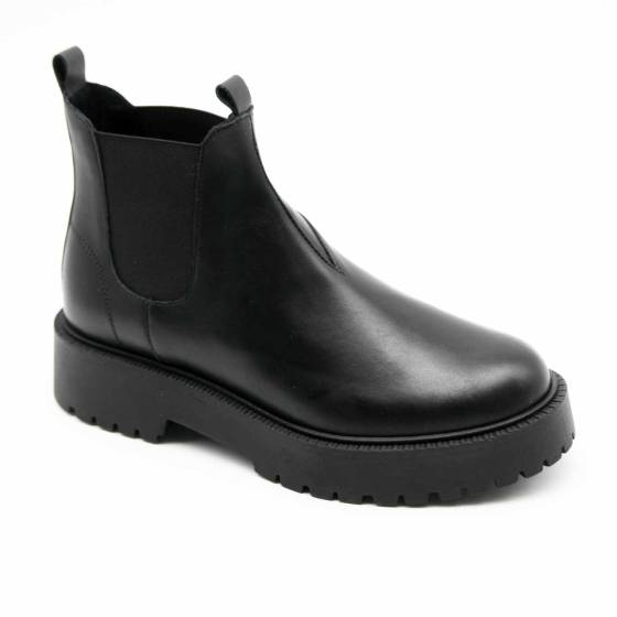 BOOTS ISABELLE CUIR NOIR