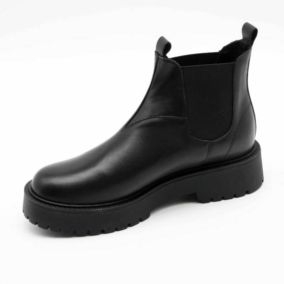BOOTS ISABELLE CUIR NOIR