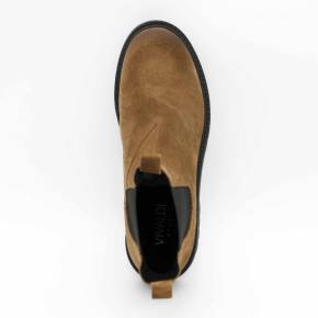 BOOTS ISABELLE CUIR-VELOURS TAUPE