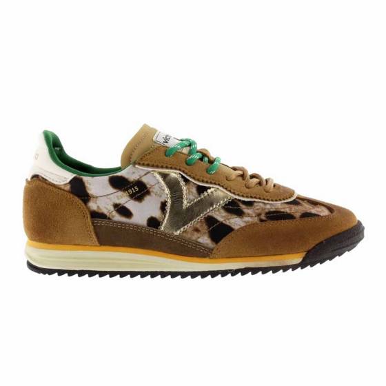 SNEAKERS VICTORIA 1158103 CUIR ET SYNTHETIQUE CAMEL