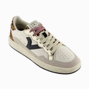 SNEAKERS VICTORIA 8806114 CUIR IMPRIME CREME