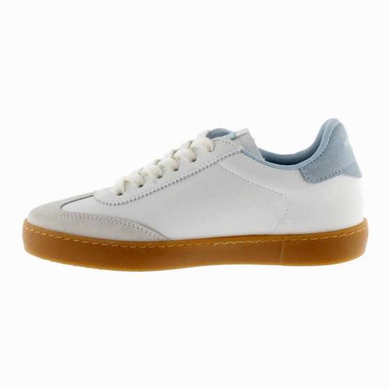 BASKETS SNEAKERS VICTORIA1126206 VEAU ET VEGAN BLEU CIEL