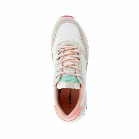 BASKETS VICTORIA 1156114 CUIR BLANC