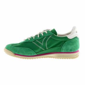 BASKETS VICTORIA 1158108 VEAU VELOURS ET NYLON VERT
