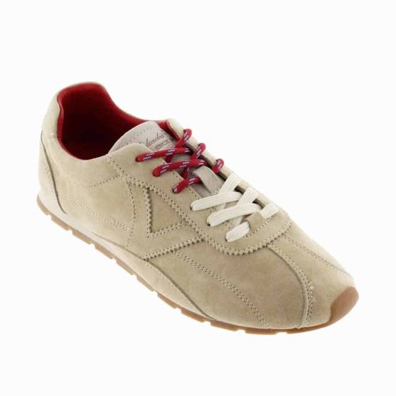 SNEAKERS VICTORIA 1159102 CUIR-VELOURS BEIGE