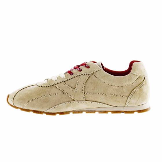 SNEAKERS VICTORIA 1159102 CUIR-VELOURS BEIGE