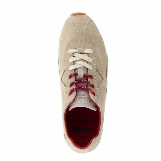 SNEAKERS VICTORIA 1159102 CUIR-VELOURS BEIGE
